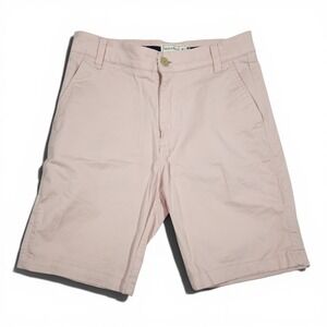 Smith & Mills Chino Shorts Mens 30 Pink Cotton‎ Stretch Tailored Preppy Summer